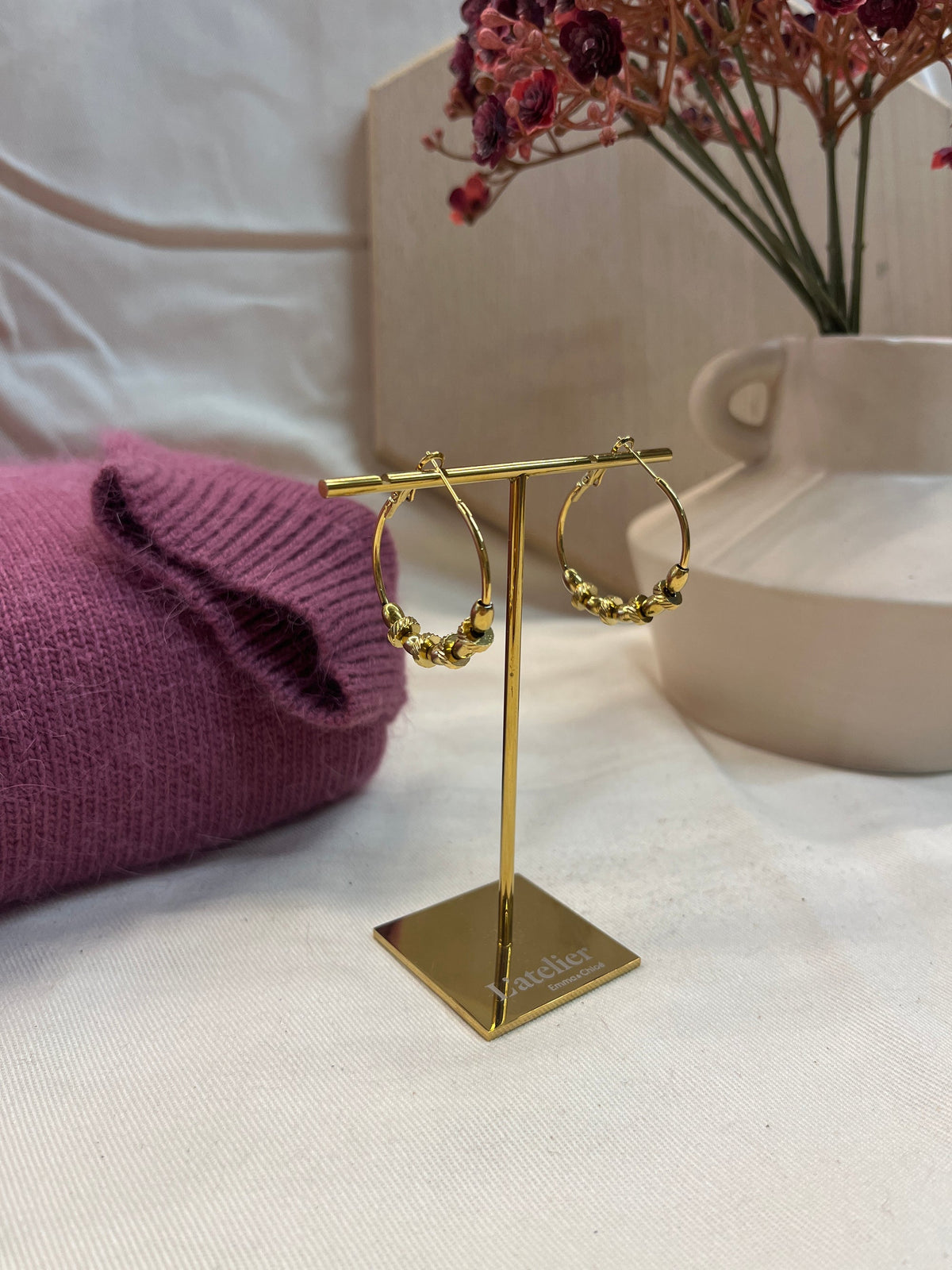 Boucles d'oreilles Gula – Doré – Loëla
