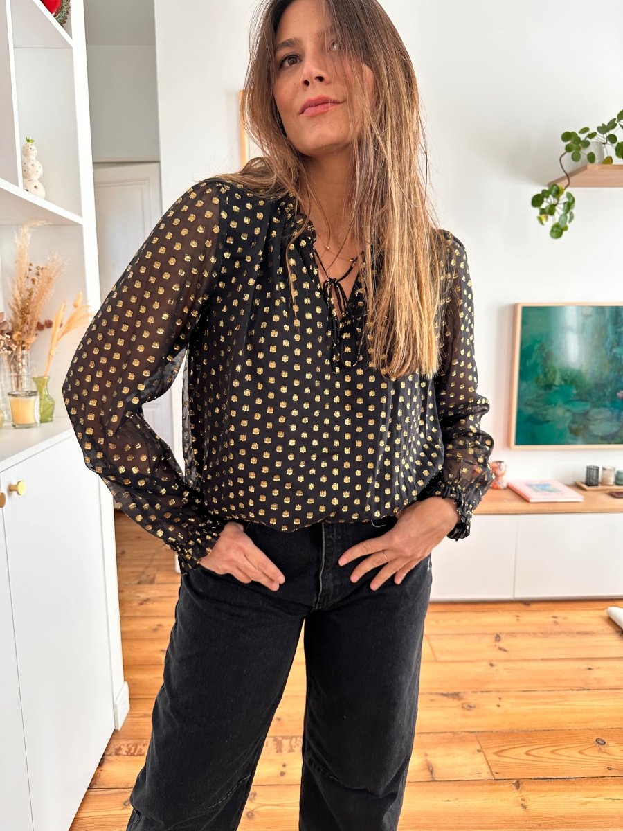 Blouse Noemy NOIR - YCOO Top