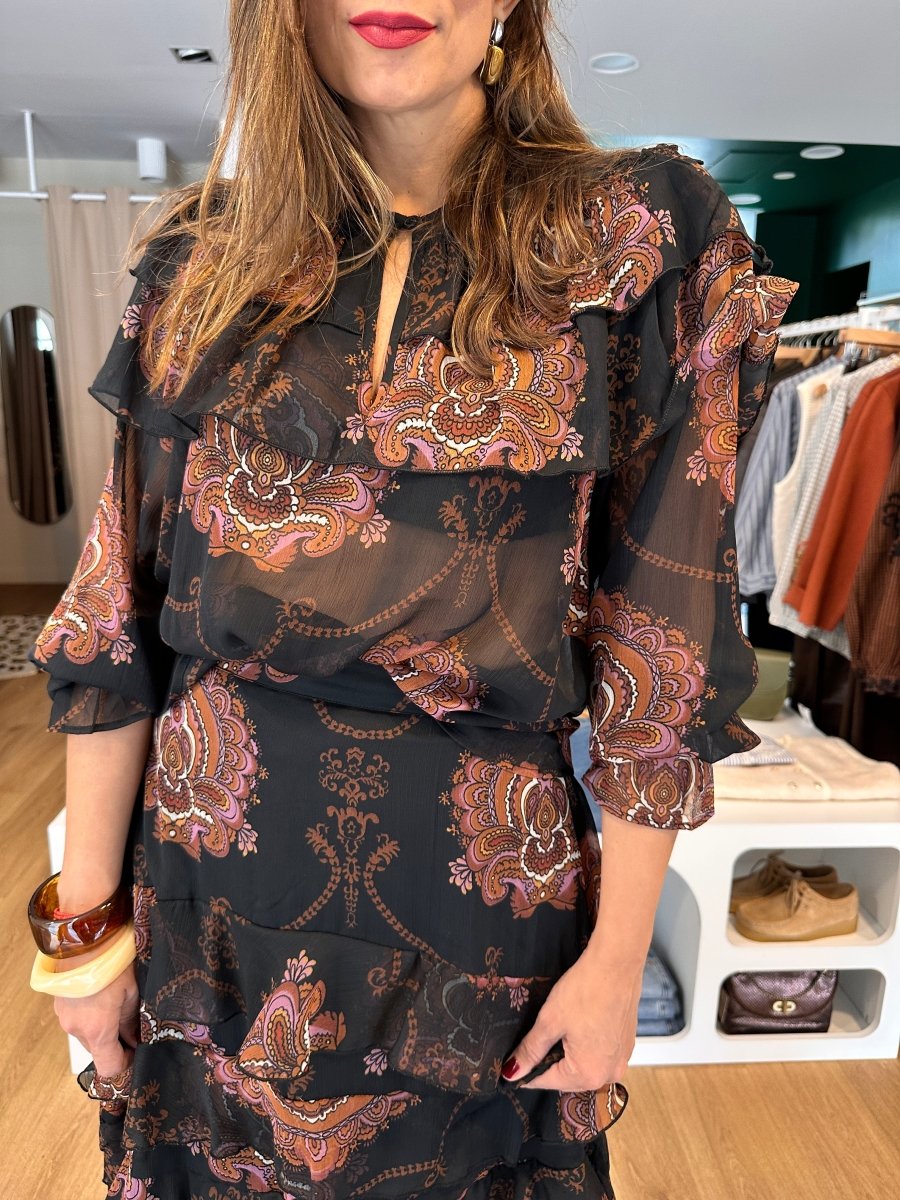 Blouse Samario NOIR - ANGE Top