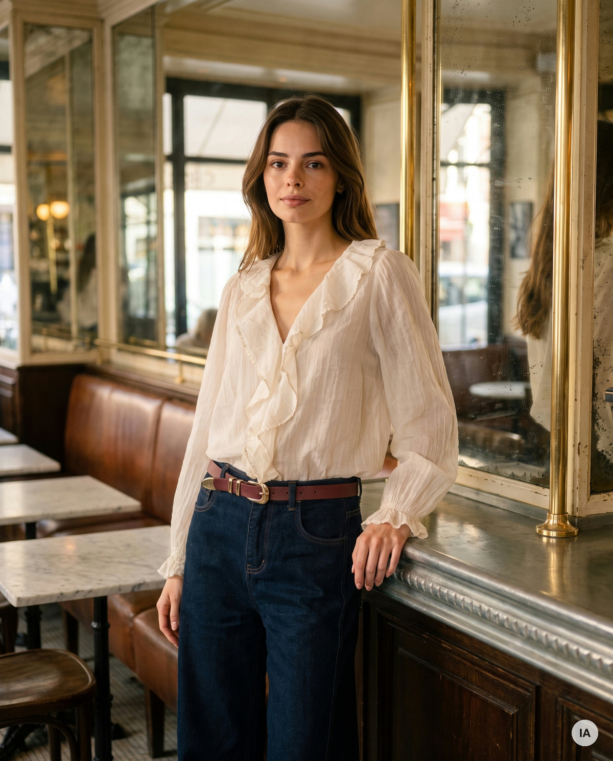 CEINTURE ANAIS BORDEAUX - LA PETITE ETOILE Ceinture — Image générée par IA