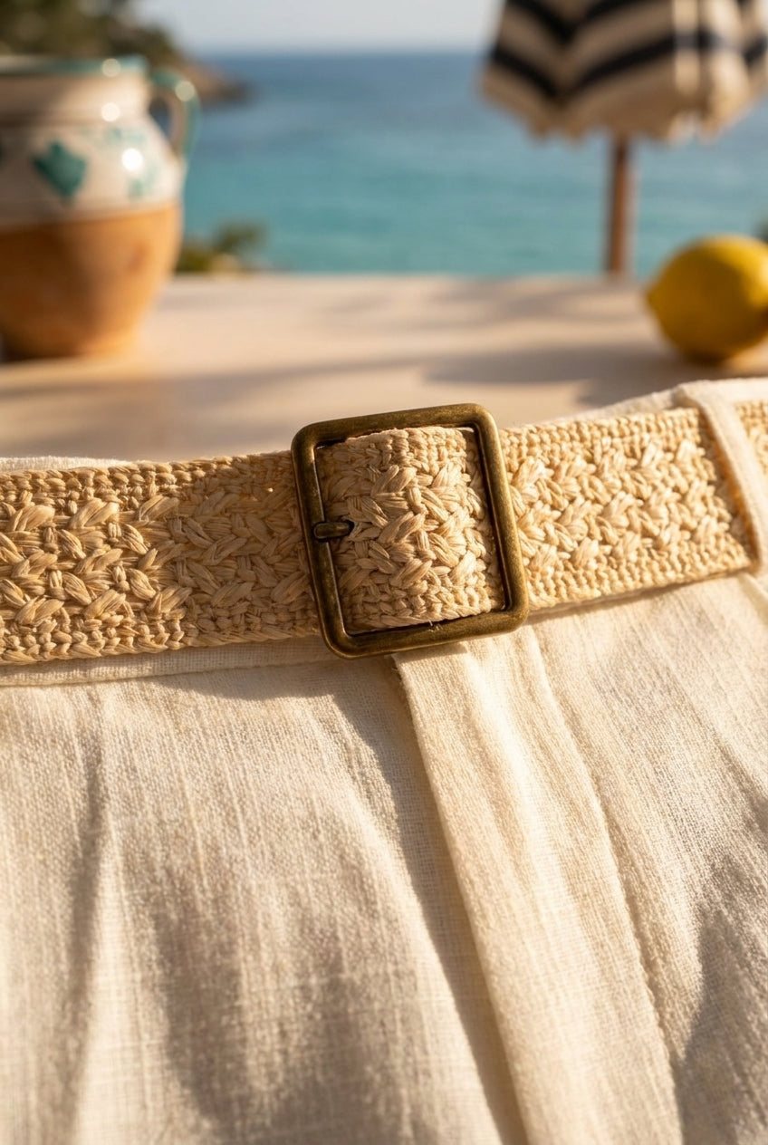 CEINTURE PASTILLE ECRU - GRACE ET MILA Ceinture