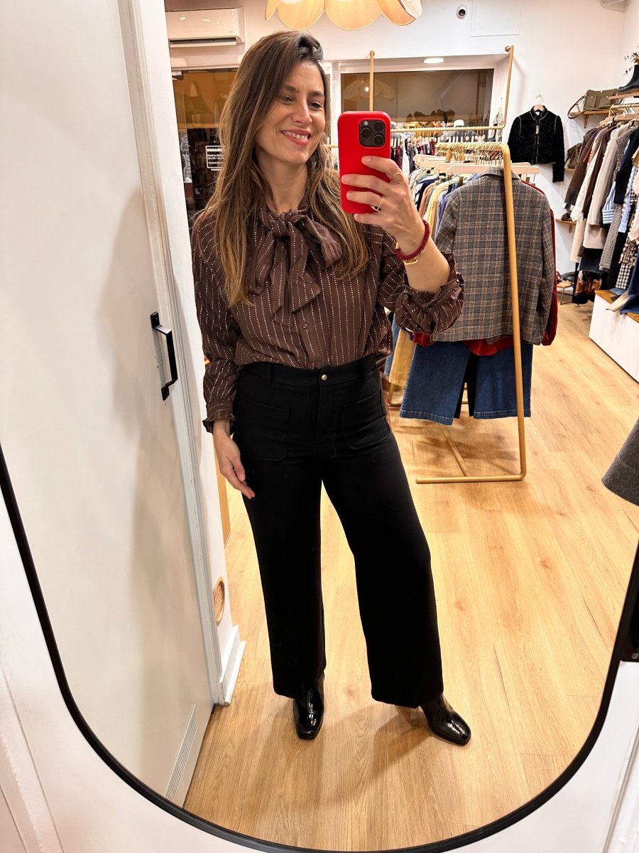 Chemise Sonia CHOCOLAT - ATELIER EVENE Top