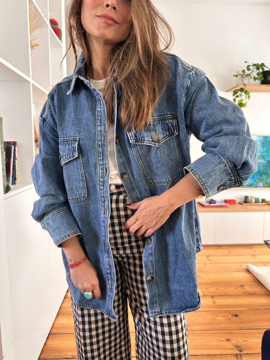 Chemise Sydney VINTAGE BLEU - GRACE ET MILA Top