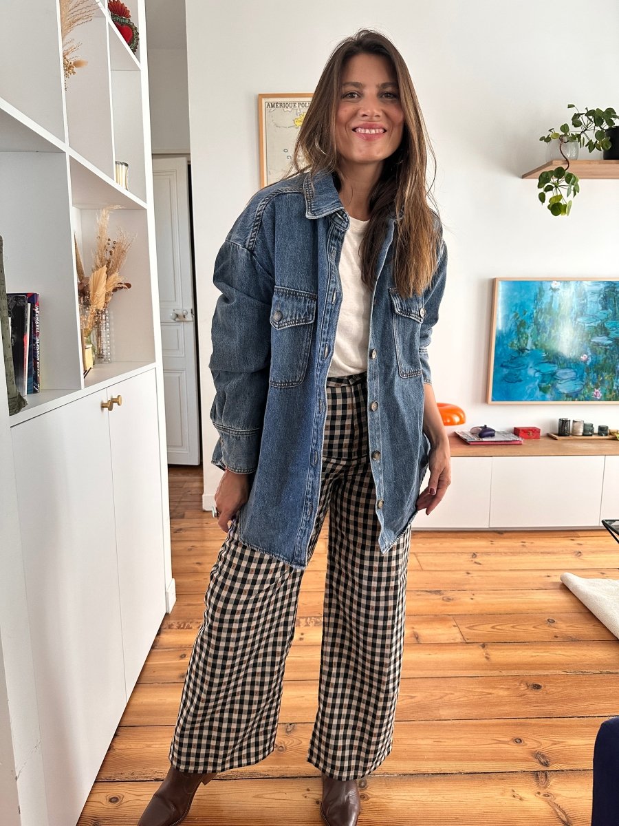 Chemise Sydney VINTAGE BLEU - GRACE ET MILA Top