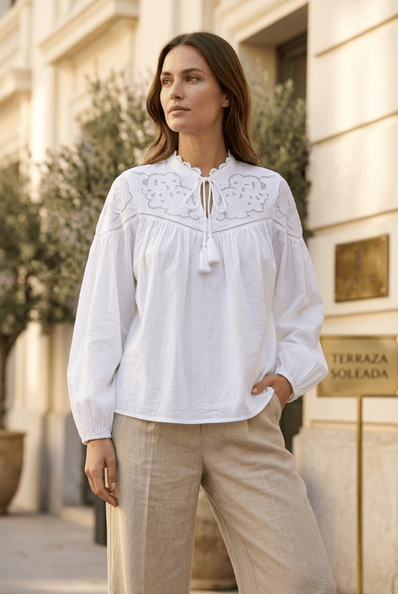 CHEMISIER IDYLLE Blanc - RUE MAZARINE TOP