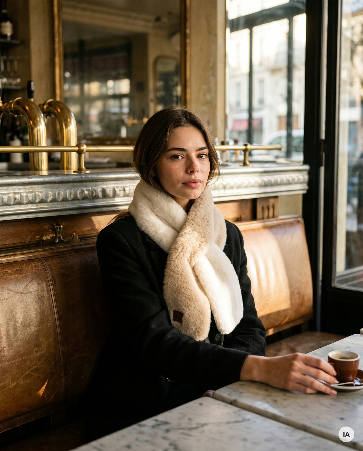ECHARPE CHOUPY ECRU - ADORE Echarpe — Image générée par IA