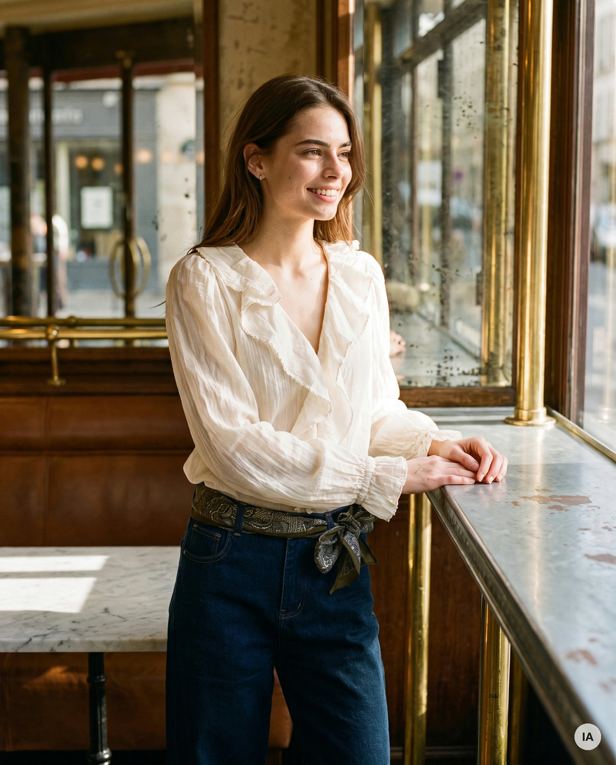 FOULARD ALAYA GRIS - LA PETITE ETOILE Ceinture — Image générée par IA
