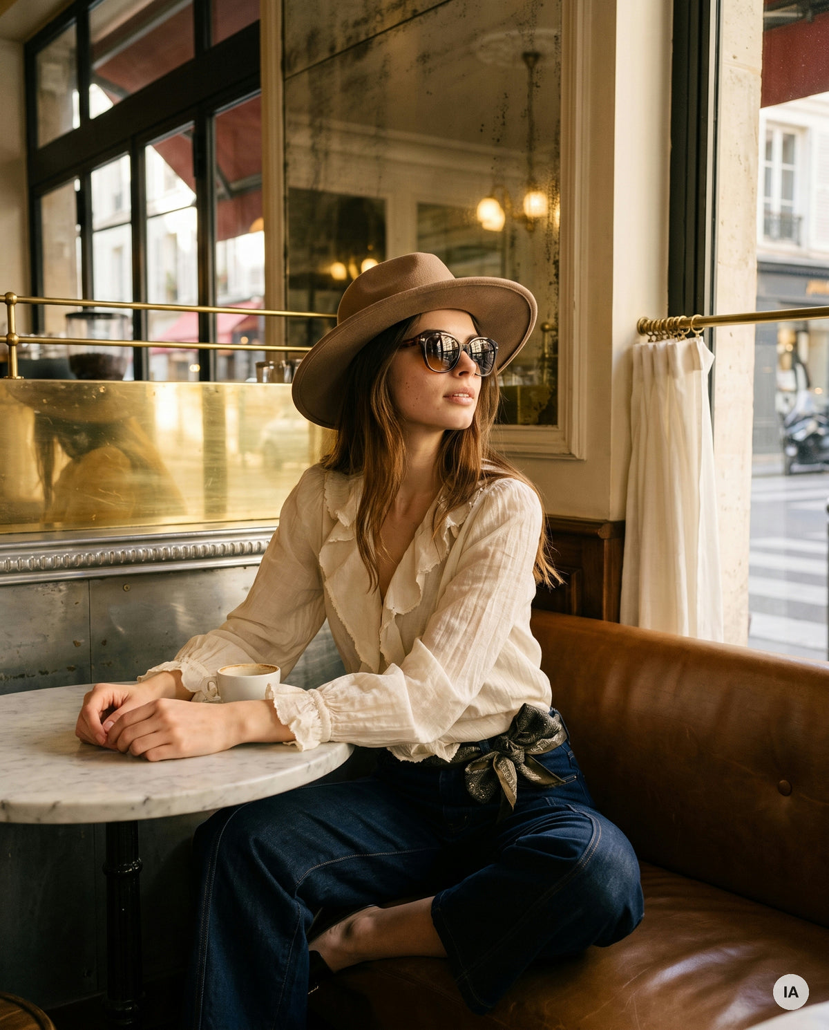 FOULARD ALAYA GRIS - LA PETITE ETOILE Ceinture — Image générée par IA