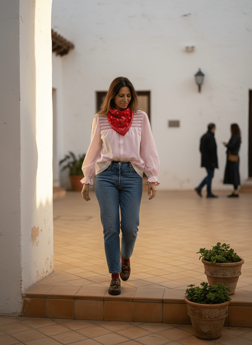 Foulard Pina Rouge - ATELIER EVENE Top