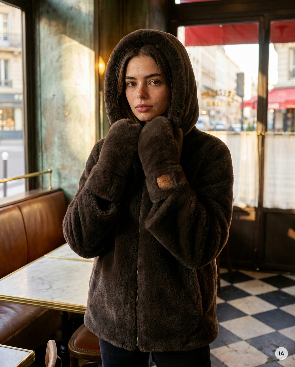 GANTS MOUFFY CHOCOLAT - ADORE Gants — Image générée par IA