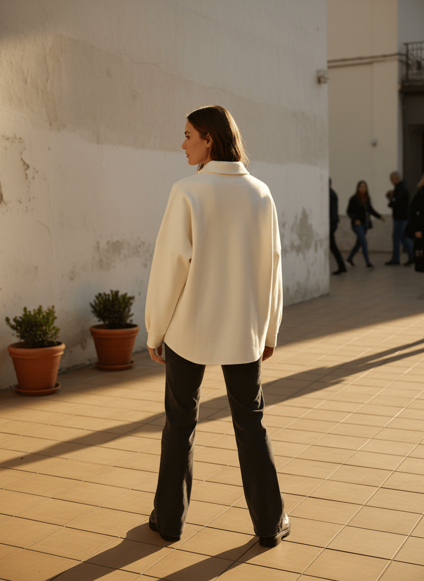 GILET CAMELIA ECRU - ORFEO GILET