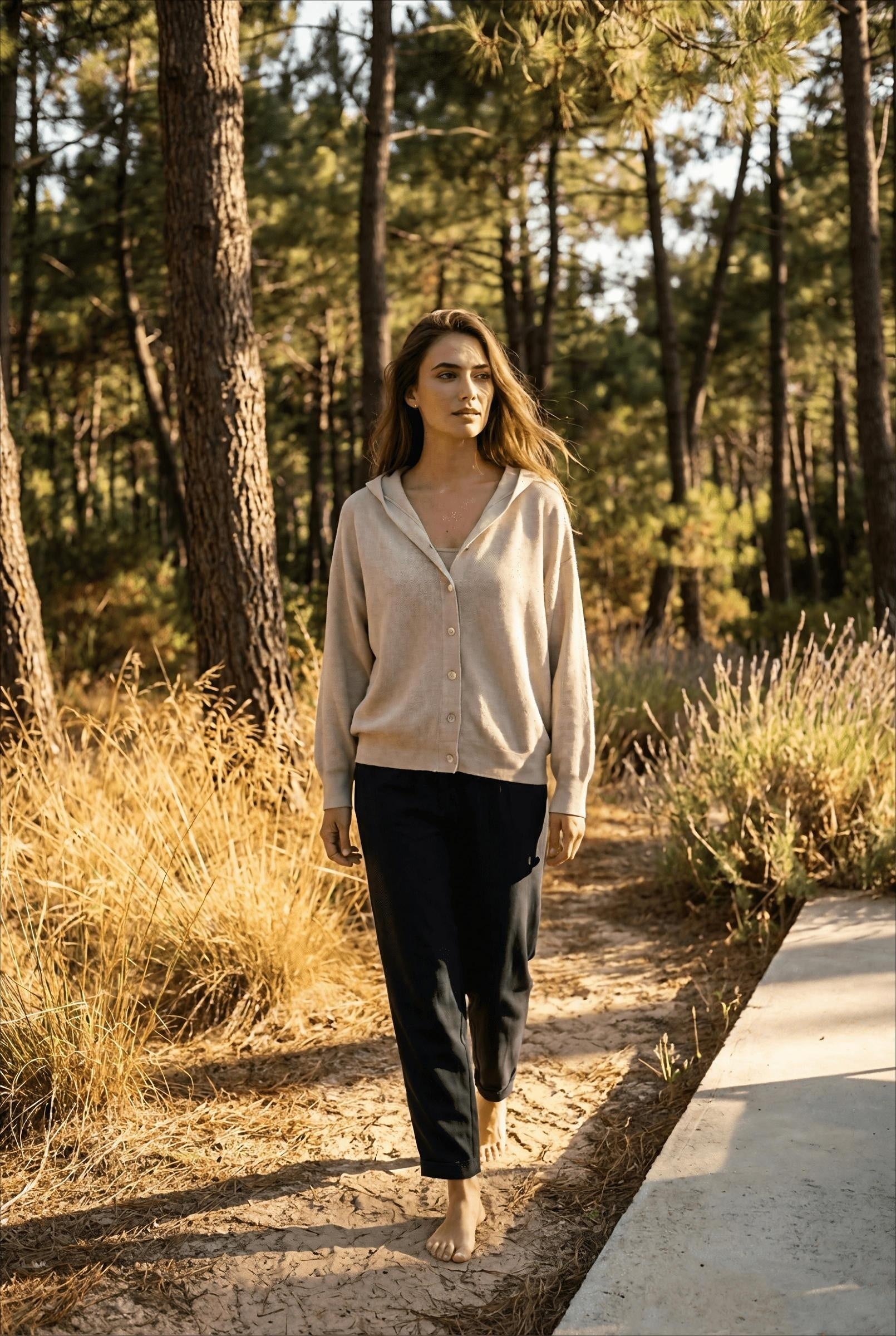 GILET CULSHA BEIGE - ORFEO Gilet