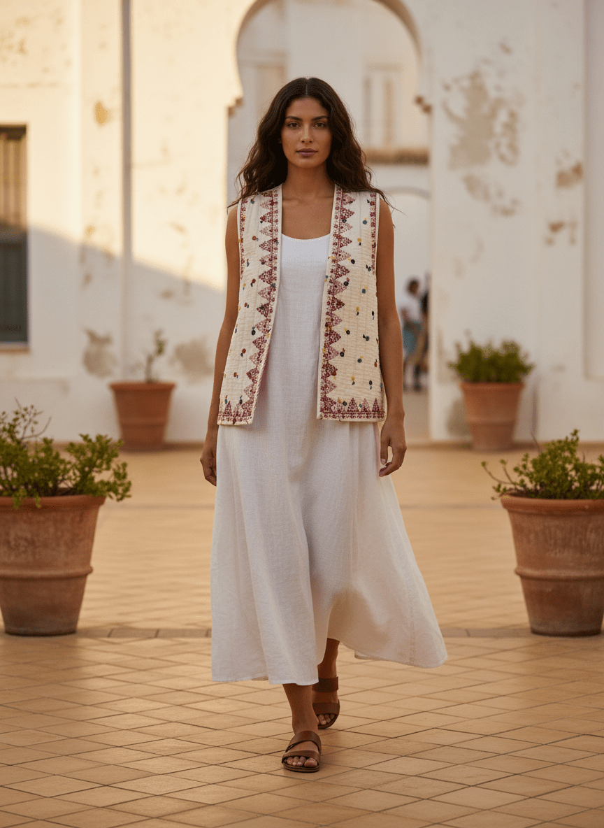 Gilet Krisna ROSE - W STUDIO Gilet