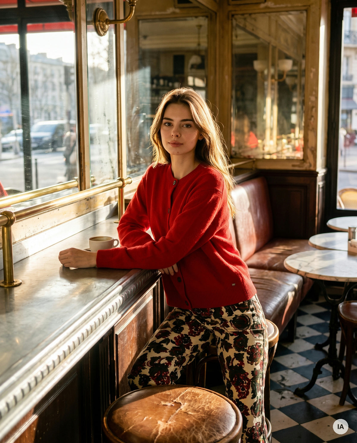 GILET WAYRA CERISE - ORFEO Gilet — Image générée par IA