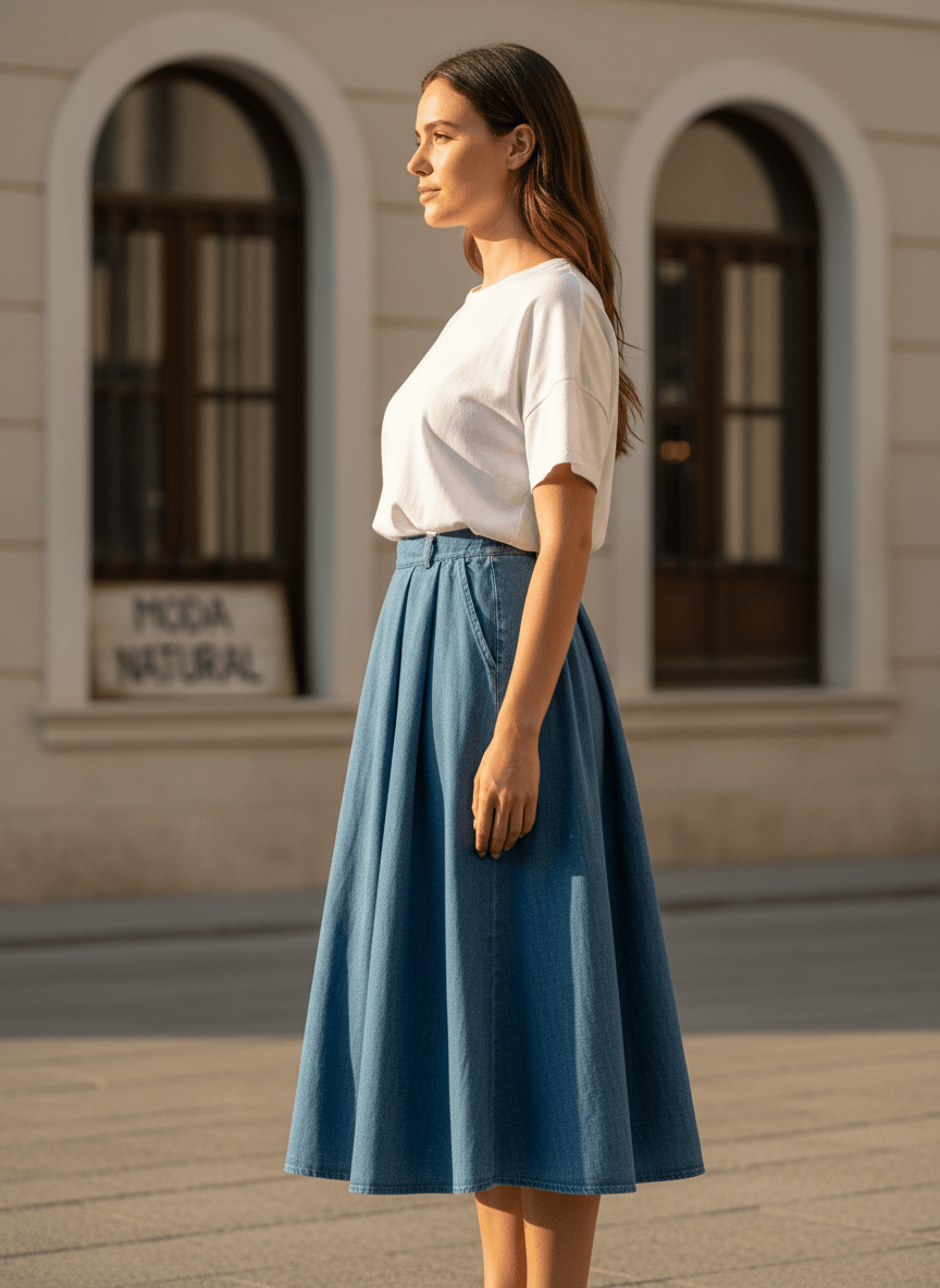 JUPE MELIA LIGHT DENIM - RUE MAZARINE JUPE