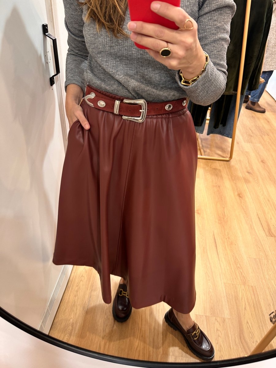 Jupe Selena BORDEAUX - OPULLENCE Jupe