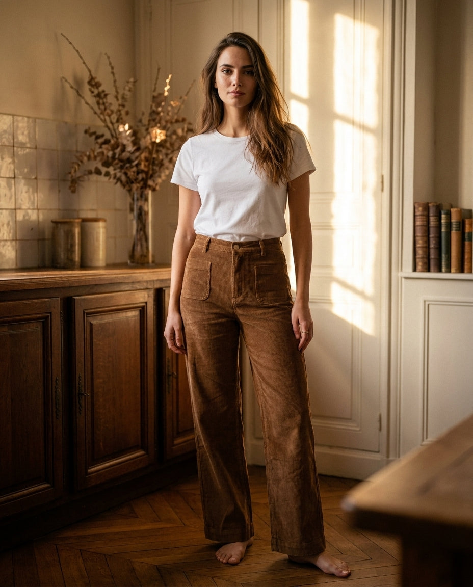 PANTALON ATLANTY CAMEL - LA PETITE ETOILE PANTALON
