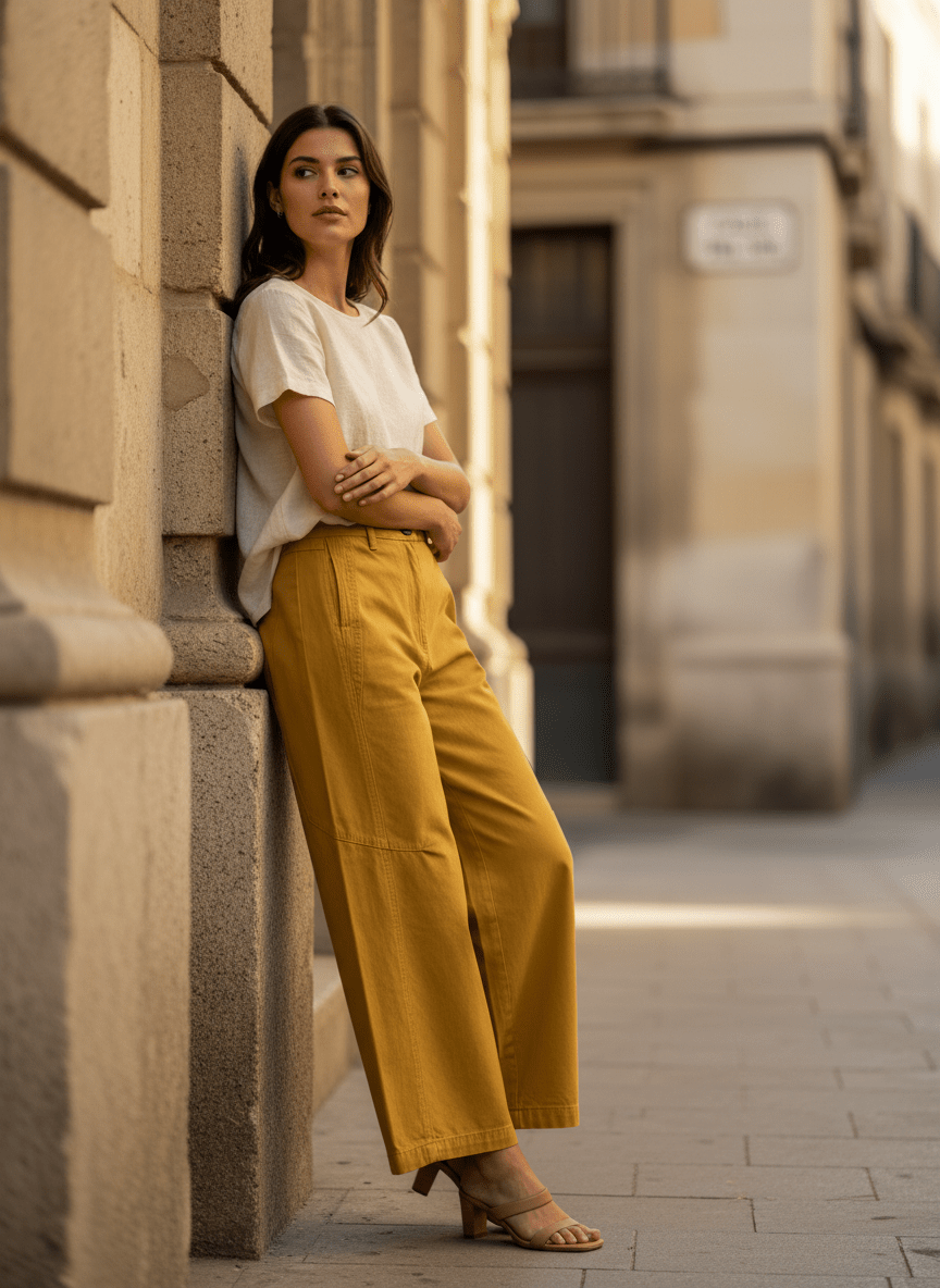 PANTALON CALIA OCRE - RUE MAZARINE PANTALON