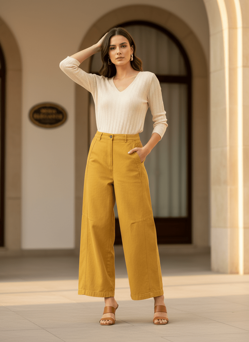 PANTALON CALIA OCRE - RUE MAZARINE PANTALON