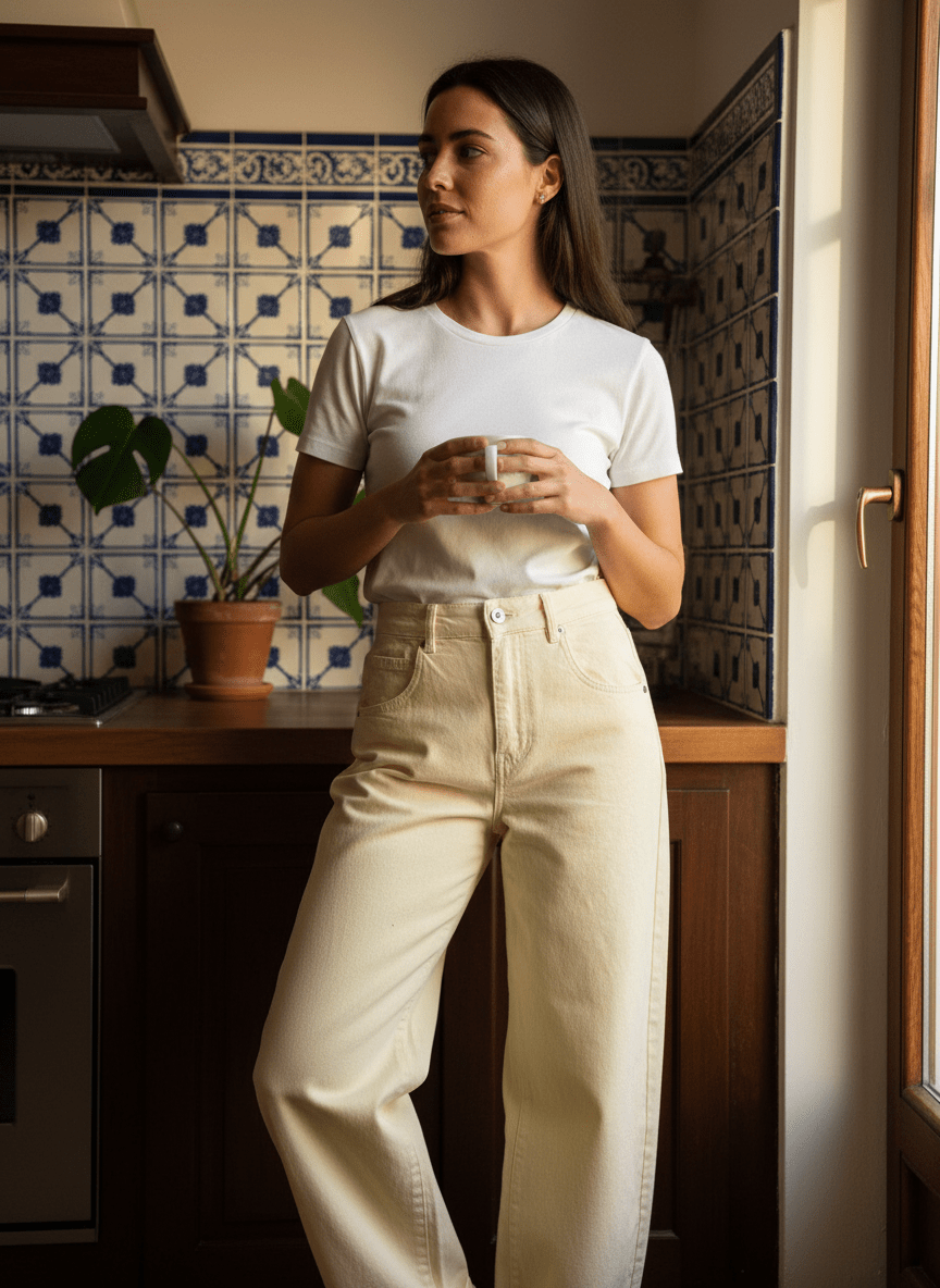 Pantalon Charly Jaune - OPULLENCE Pantalon