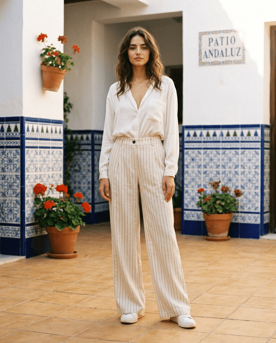 Pantalon Dom IVOIRE - YCOO Pantalon
