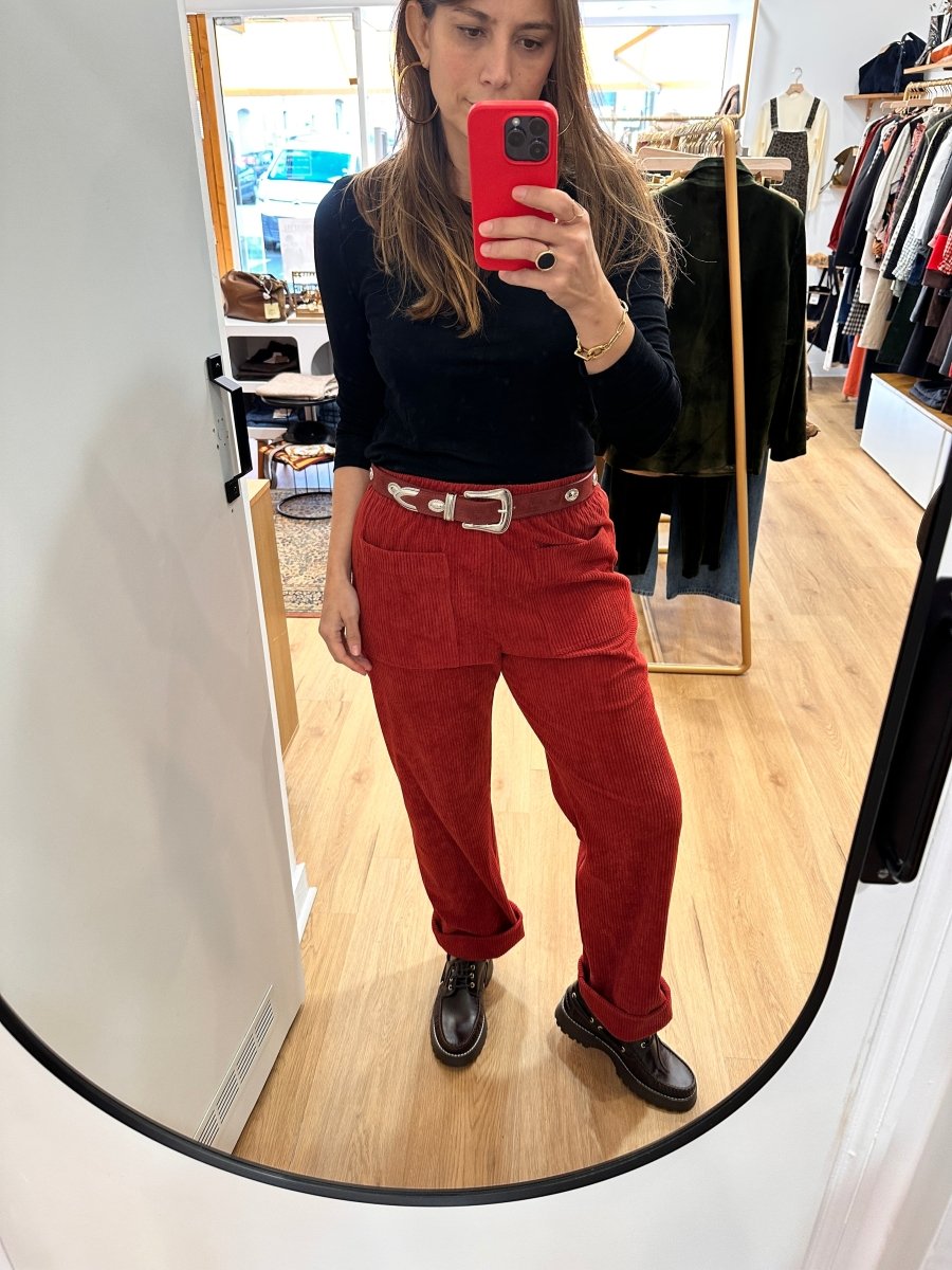 Pantalon Herman ROUGE - OPULLENCE Pantalon