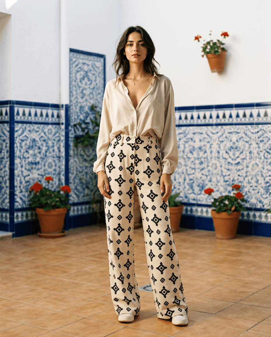 Pantalon Joel ECRU - RUE DES ABBESSES Pantalon