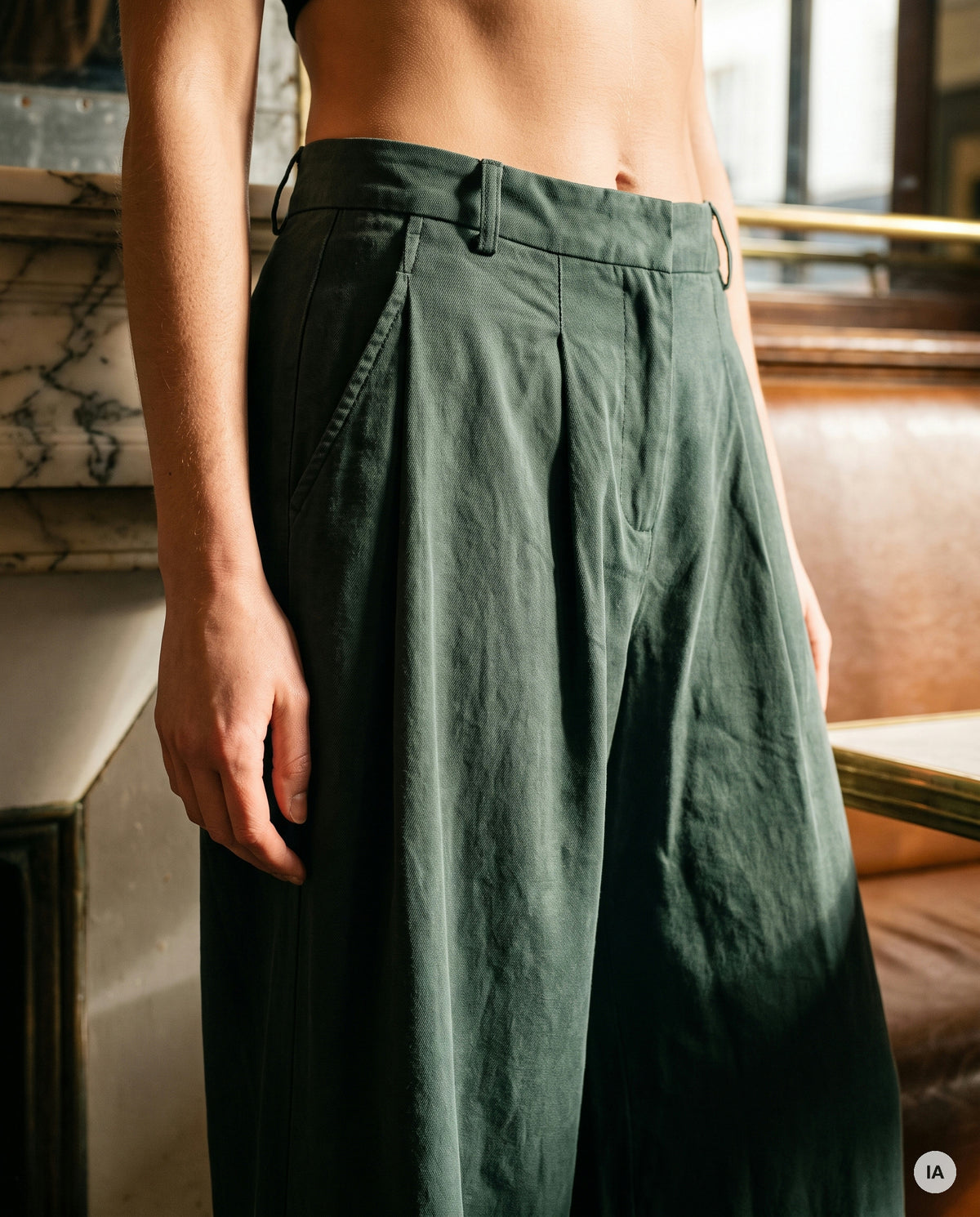 PANTALON MYRIAM VERT - ADORE Pantalon — Image générée par IA