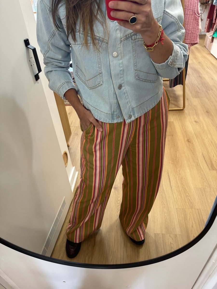 PANTALON VICTORINE KAKI - GARANCE PANTALON