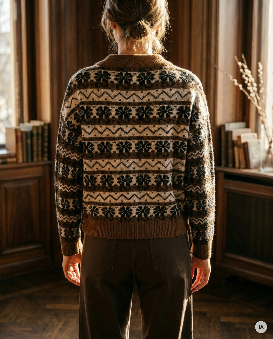 PULL ADELIE CHOCOLAT - ORFEO PULL — Image générée par IA
