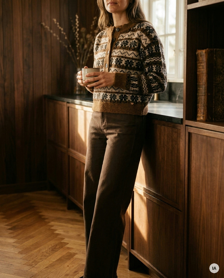 PULL ADELIE CHOCOLAT - ORFEO PULL — Image générée par IA