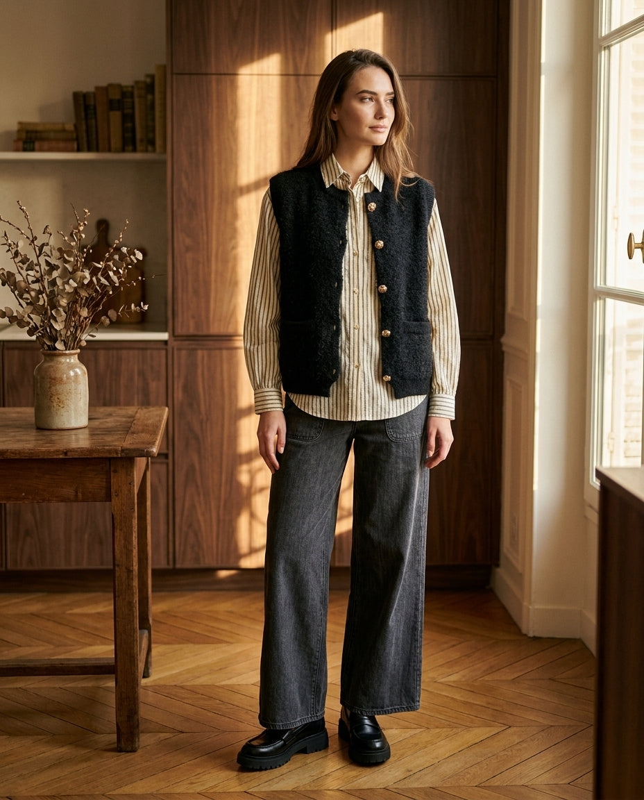 PULL TRESOR NOIR - MINUIT DOUZE PULL