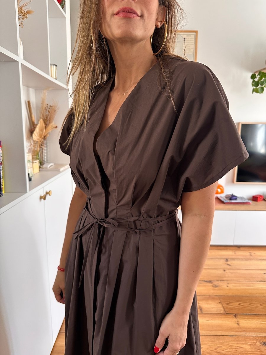 Robe Amelie CHOCO - OPULLENCE Robe