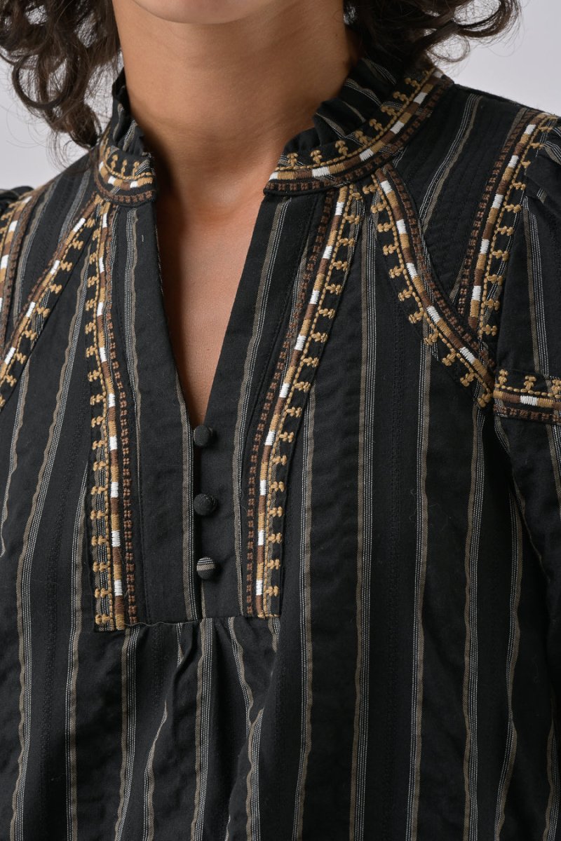 ROBE BRODEE RITA NOIR - ORFEO Robe
