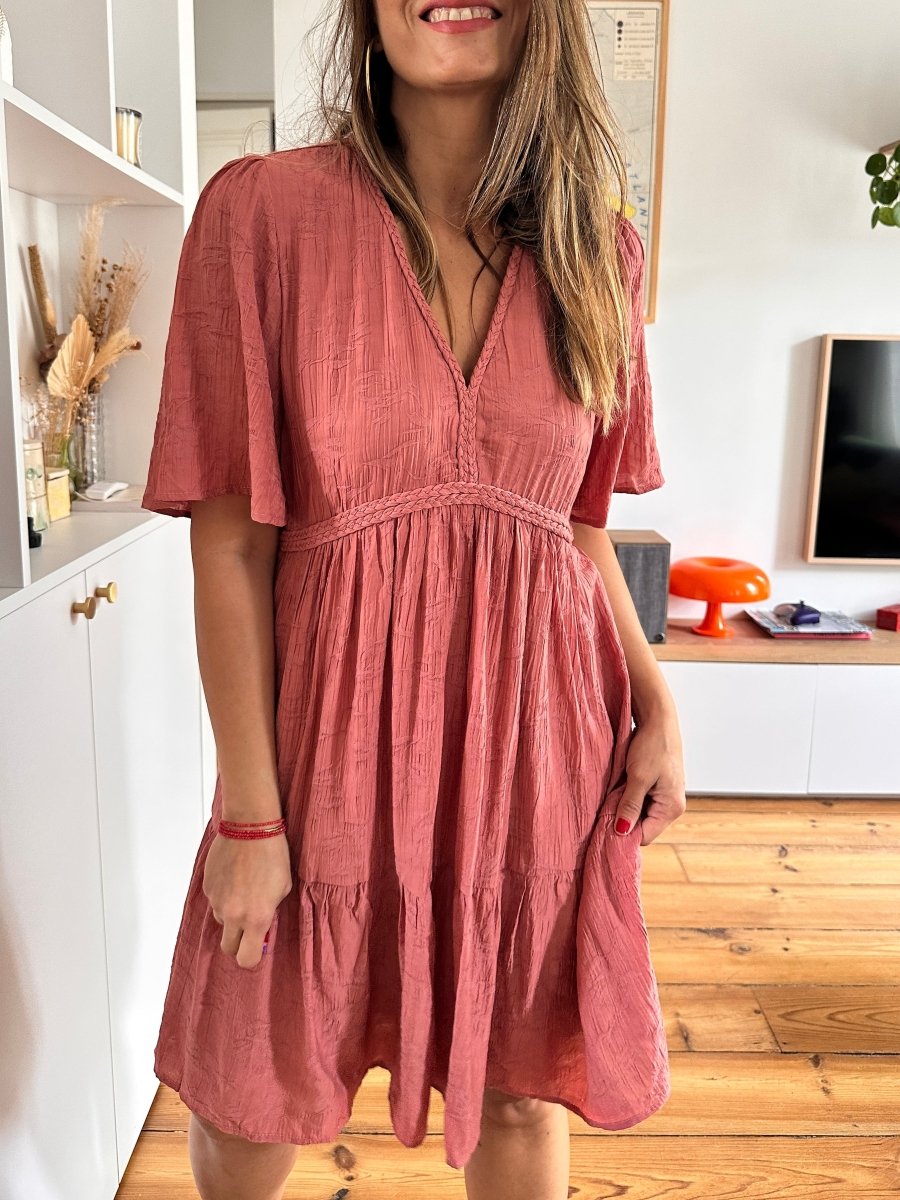 Robe Cecile BOIS DE ROSE - YCOO Robe