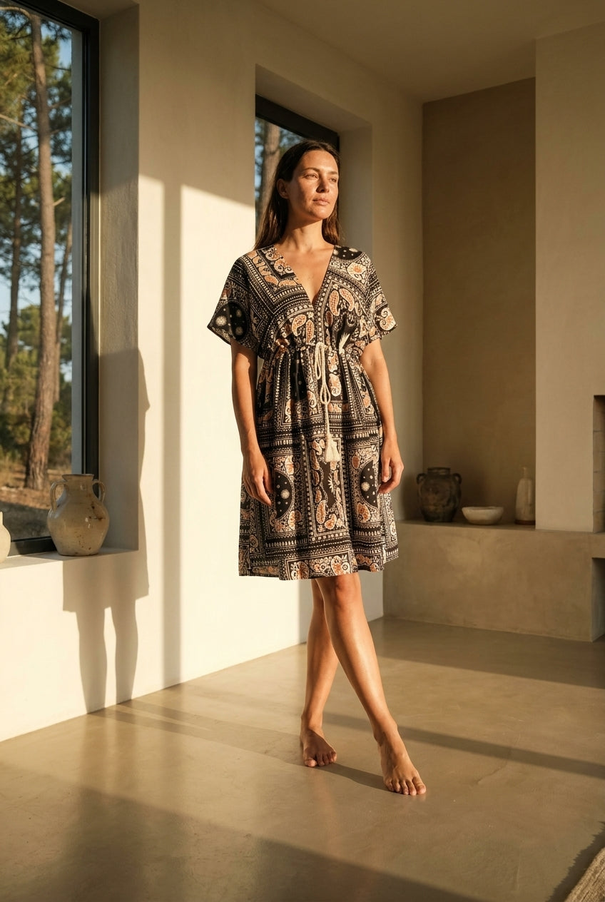 ROBE FLORIDA PRINT ASTRAL - RUE MAZARINE Robe