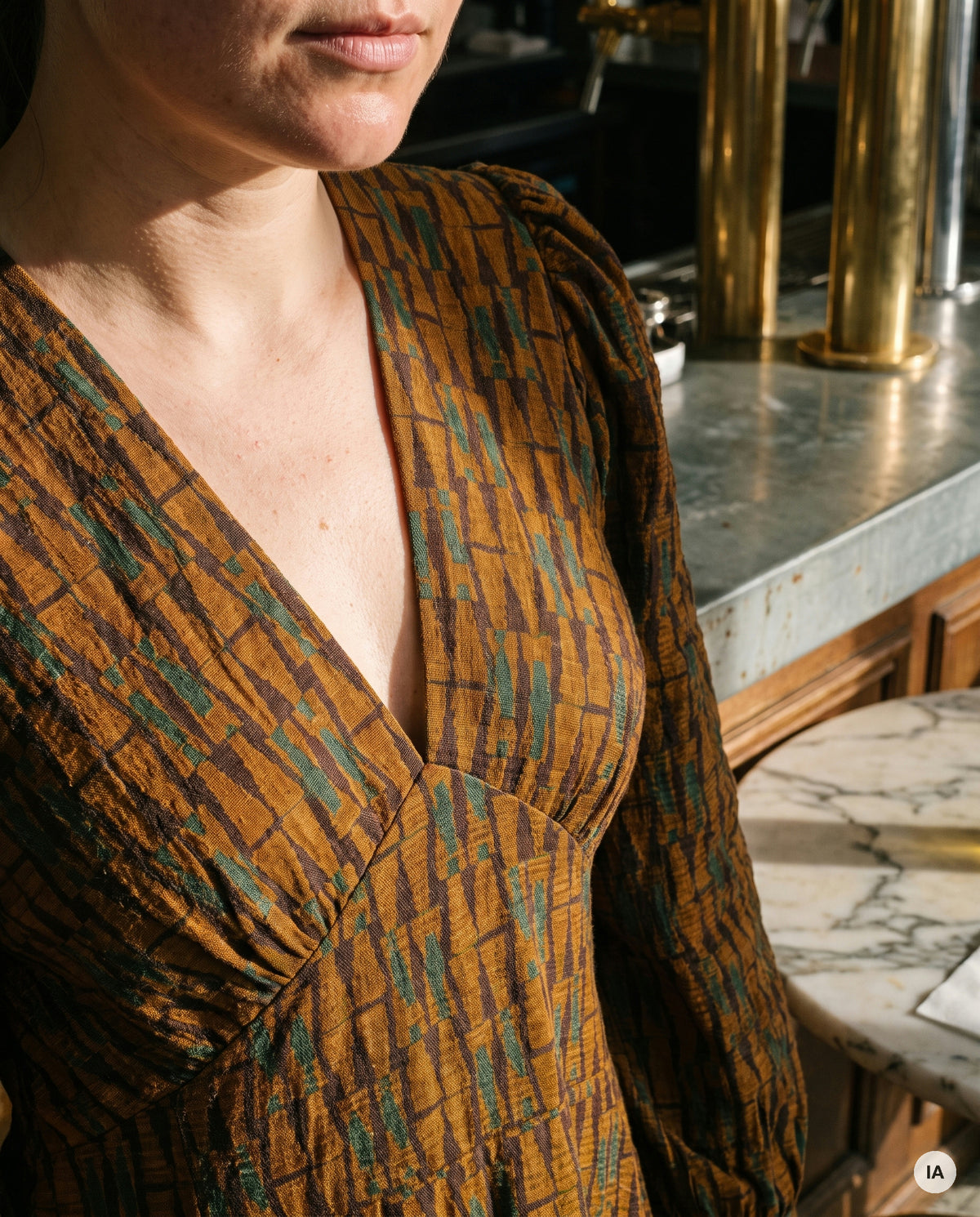 ROBE MANITA JAUNE - RUE DES ABBESSES Robe — Image générée par IA