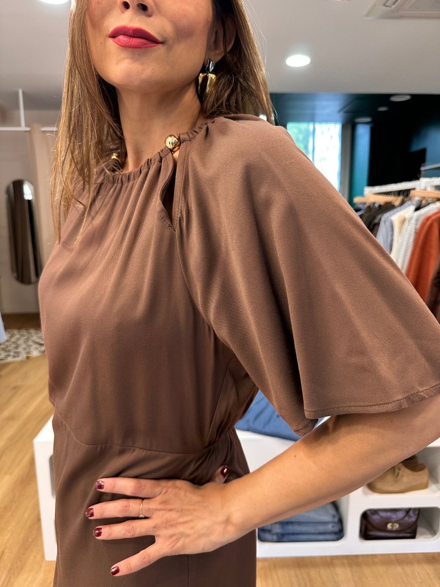 Robe Moriana MARRON - ANGE Robe