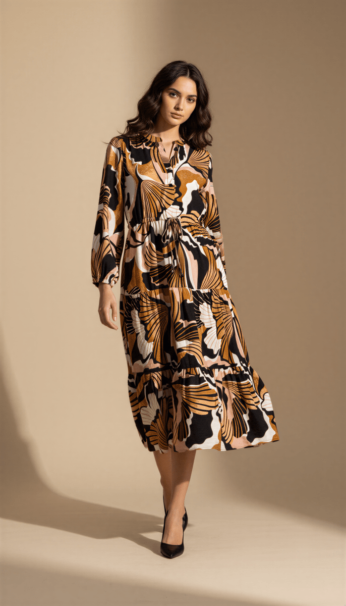 Robe Rica NOIR MOUTARDE - RUE DES ABBESSES Robe