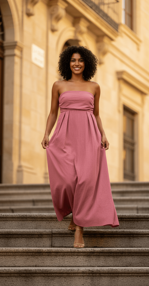 Robe Surima DARK PINK - THE KORNER DRESS