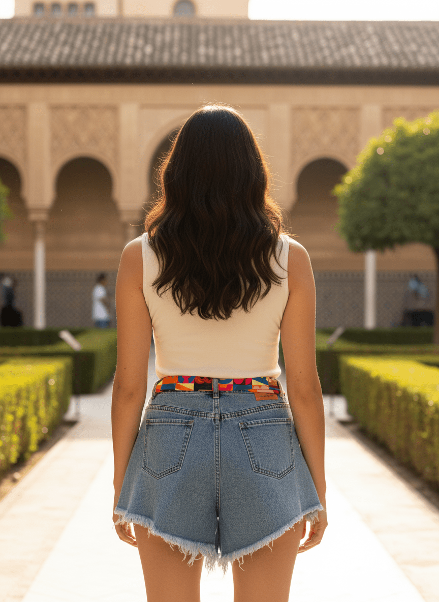 SHORT ELMA DENIM - CASBAH LOVE Short
