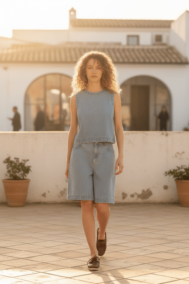 SHORT VOSGES BLEU - GARANCE SHORT