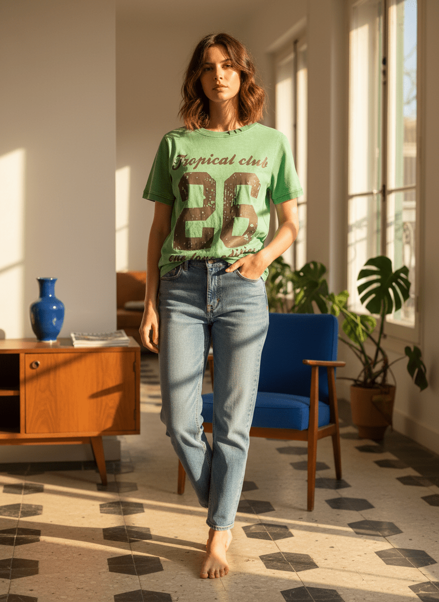 T-shirt NOA GREEN - ONE TEE T-shirt