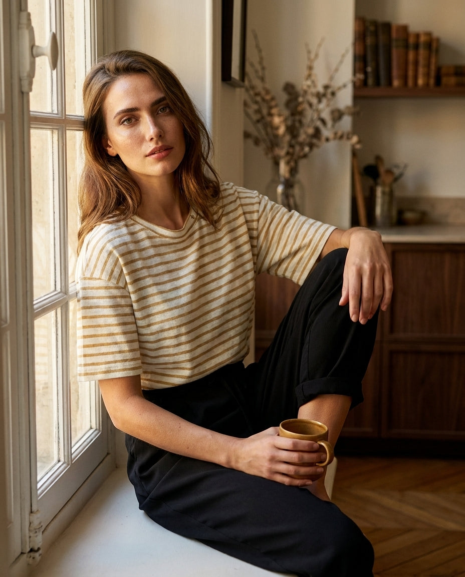 T-SHIRT TAIS ECRU/BEIGE - LA PETITE ETOILE T-SHIRT