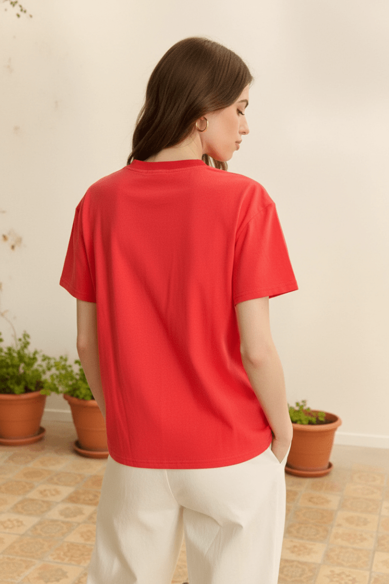 TEE SHIRT BEL ÉTÉ ROUGE - GARANCE T - SHIRT