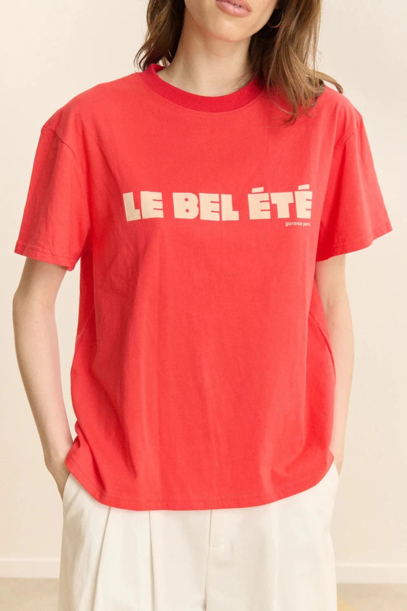 TEE SHIRT BEL ÉTÉ ROUGE - GARANCE T - SHIRT