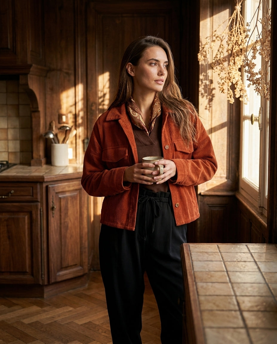 TOP LYLOU TERRACOTTA - MINUIT DOUZE TOP