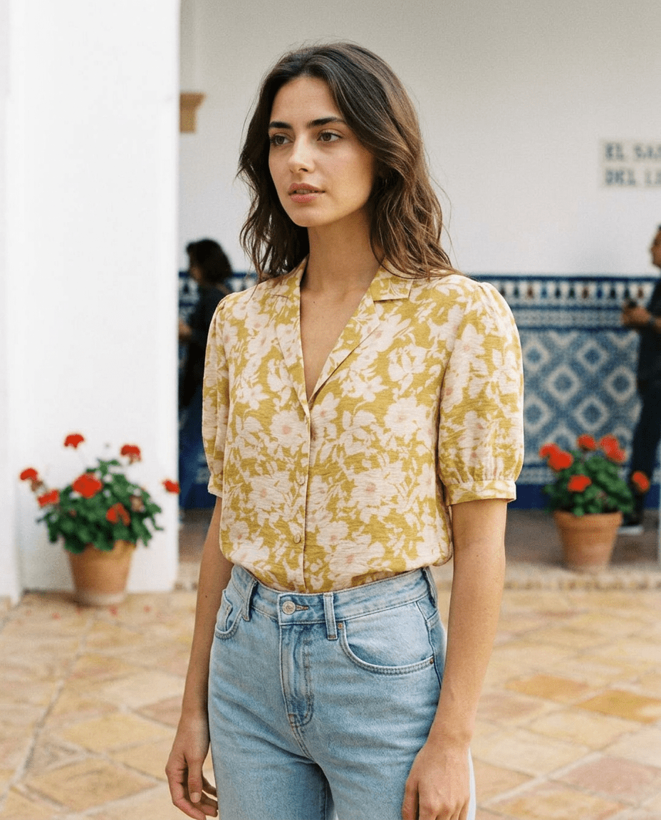 Top Natalia KAKI - RUE DES ABBESSES Top