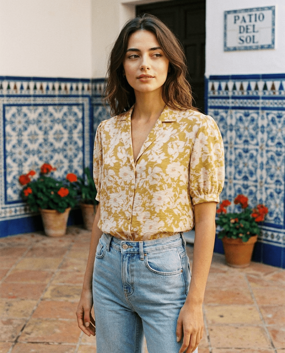 Top Natalia KAKI - RUE DES ABBESSES Top