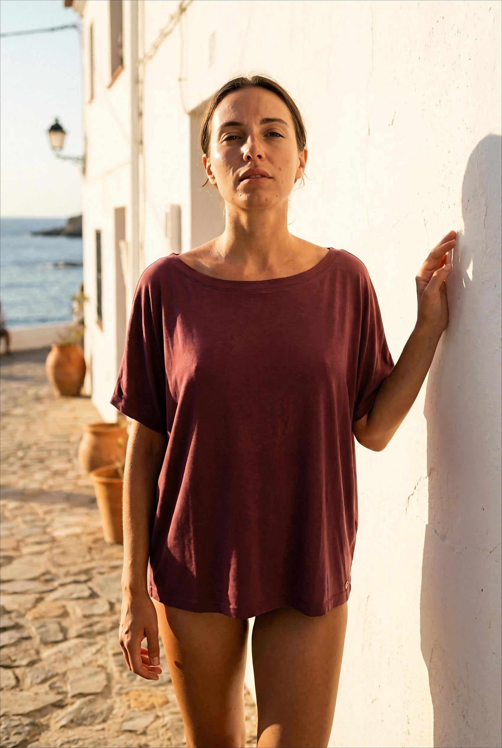 TSHIRT CONTANZA PRUNE - ADORE Top